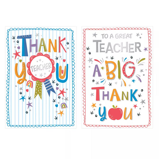 Poppyhill 12 Pack Cards C50 Thank You Teacher