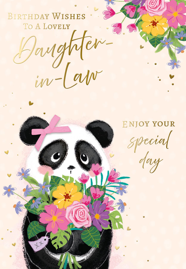 6pk Cards C50 Birthday Daughter-In-Law - Tiger Feet Ireland