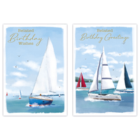 12pk Cards C50 Birthday Belated - Tiger Feet Ireland