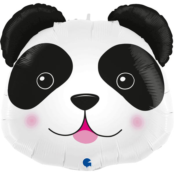 Foil Balloon 29" Supershape Panda Head - Tiger Feet Ireland