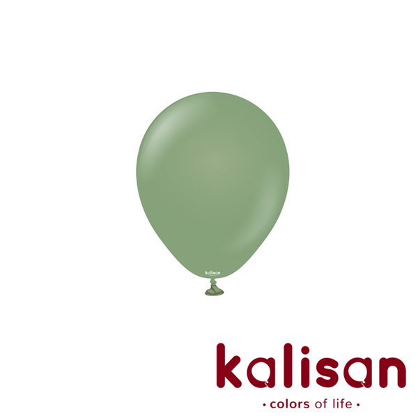 100ct Latex Balloon 5" Retro Eucalyptus Kalisan - Tiger Feet Ireland