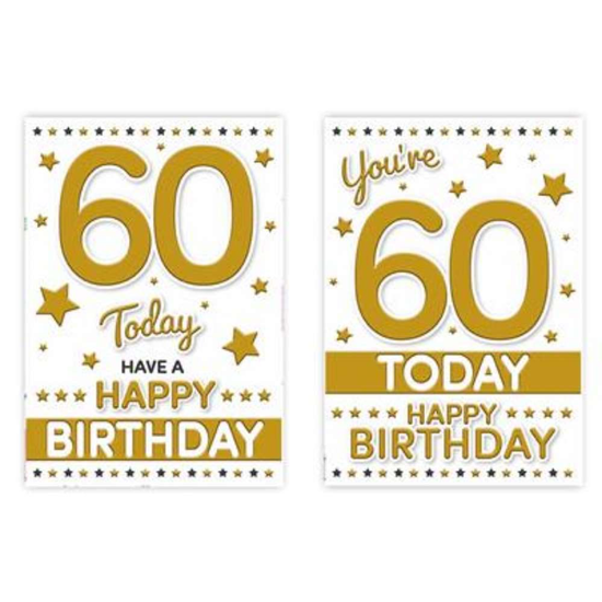 Poppyhill C50 Birthday Age 60 12pk