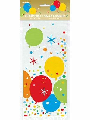 20ct Cello Bags Glitzy Gold Birthday - Tiger Feet Ireland