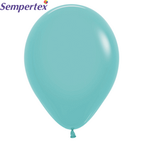 50ct Latex Balloon 12in Aqua Sempertex - Tiger Feet Ireland