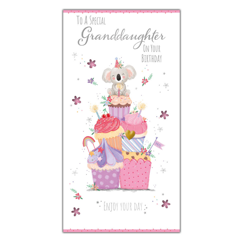 6pk Cards C55 Birthday Granddaughter - Tiger Feet Ireland