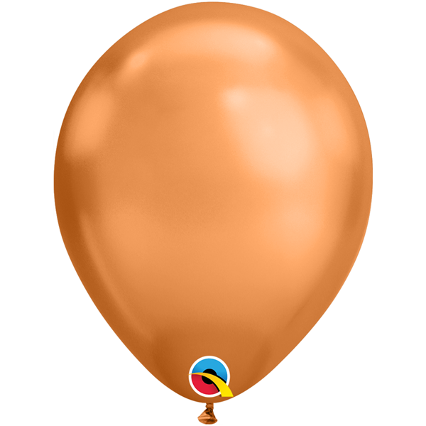 100ct Latex Balloons 11" Chrome Copper - Tiger Feet Ireland