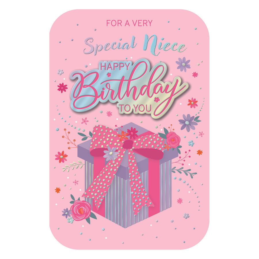 6pk Cards C75 Birthday Niece - Tiger Feet Ireland