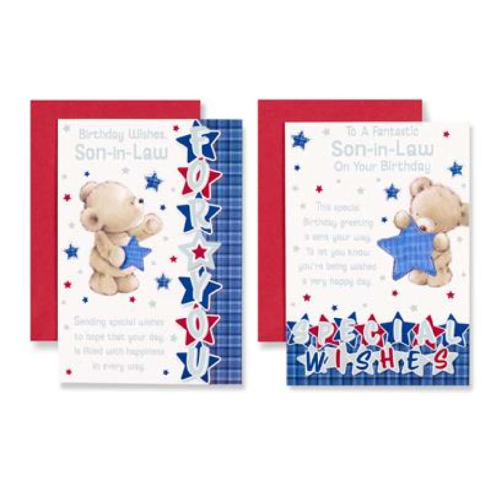 12pk Cards C50 Birthday Son-In-Law - Tiger Feet Ireland