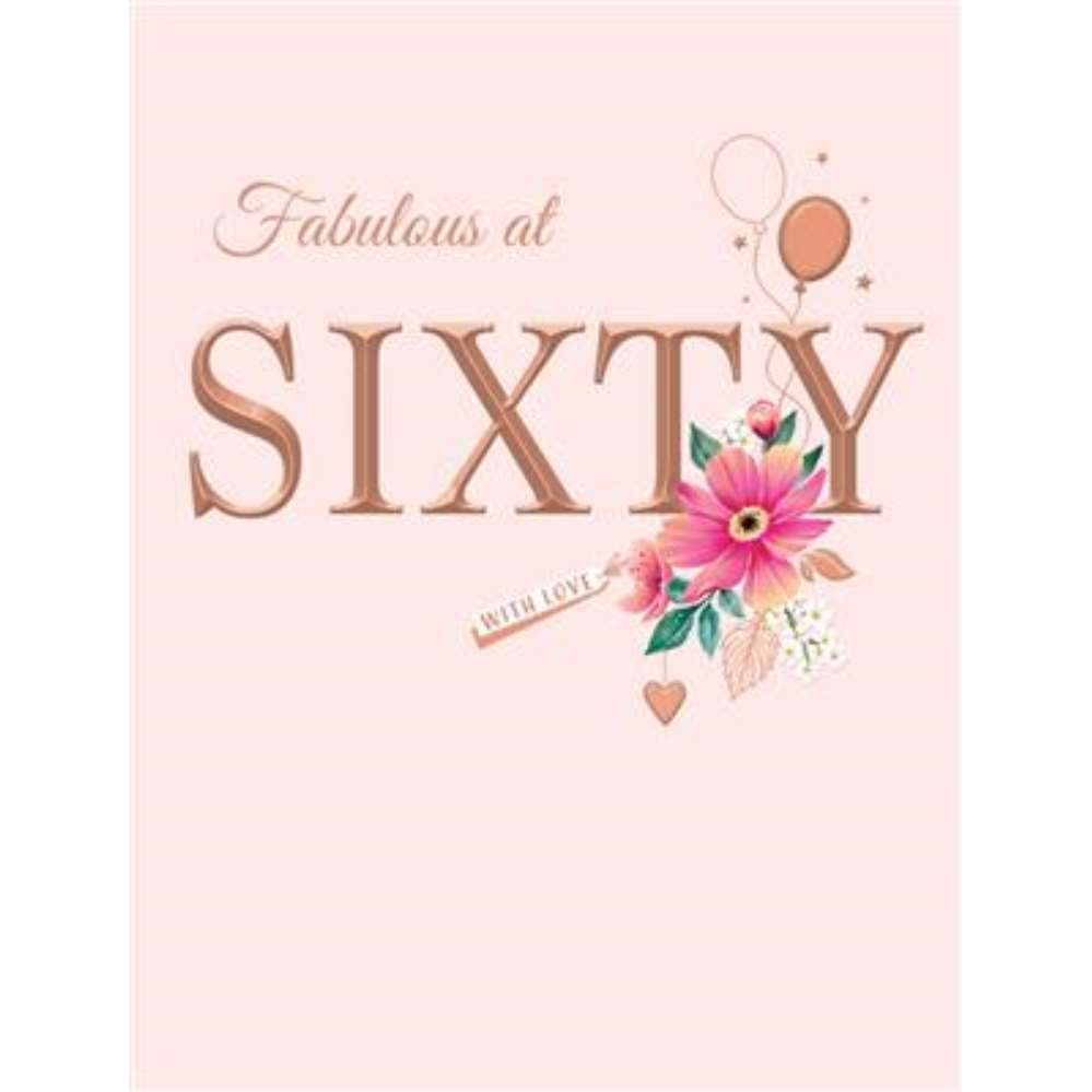 6pk Cards C50 Birthday Age 60 - Tiger Feet Ireland