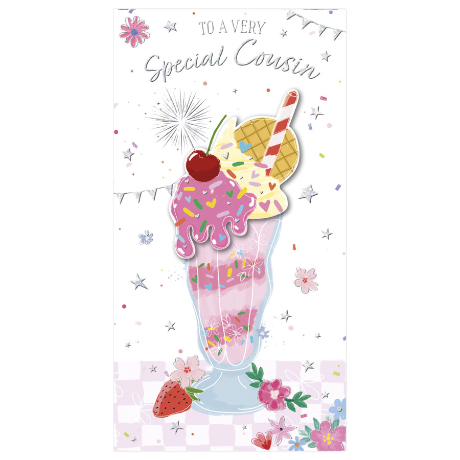 6pk Cards C55 Birthday Cousin - Tiger Feet Ireland