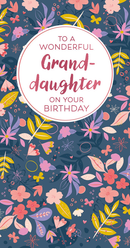 6pk Cards C55 Birthday Granddaughter - Tiger Feet Ireland