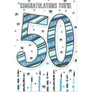 6pk Cards C50 Birthday Age 50 - Tiger Feet Ireland