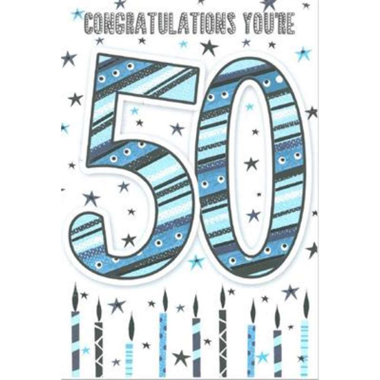 Simon Elvin C50 Birthday Age 50 6pk