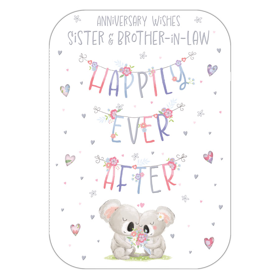 6pk Cards C90 Sister & Brother-In-Law Anniversary - Tiger Feet Ireland