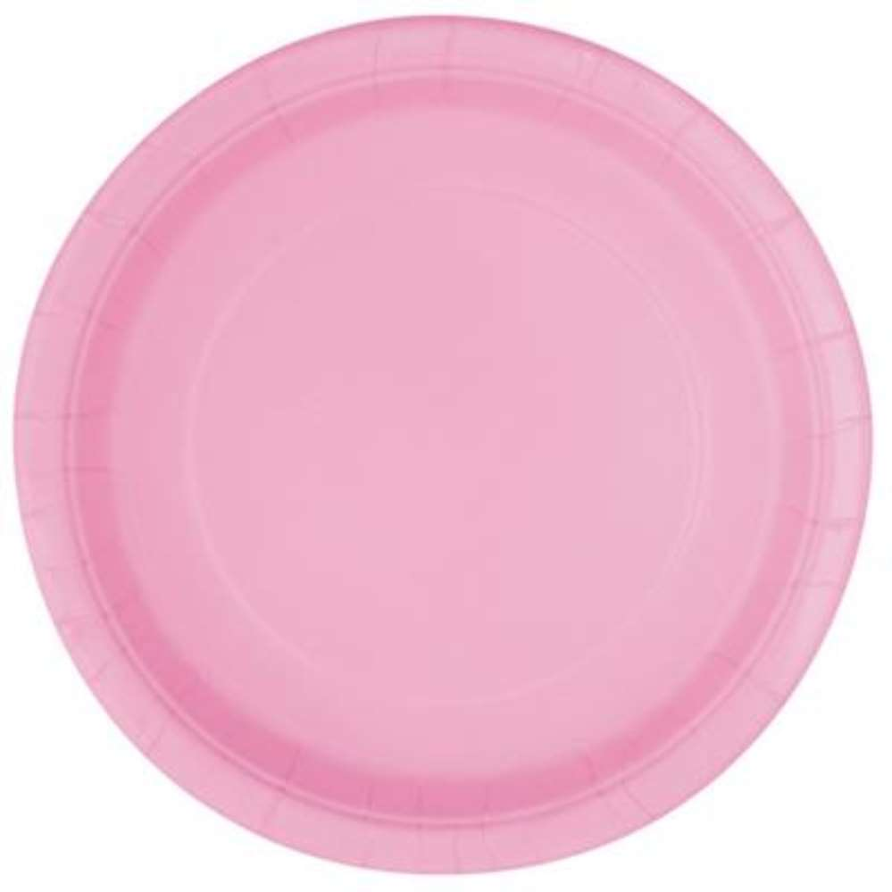 16ct Paper Plate 9" Round Lovely Pink - Tiger Feet Ireland