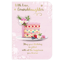 6pk Cards C50 Birthday Granddaughter - Tiger Feet Ireland