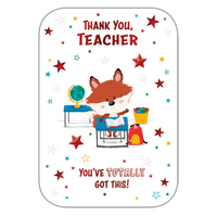 6pk Cards C50 Thank You Teacher - Tiger Feet Ireland
