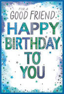 Simon Elvin 6 Pack Cards C50 Birthday Friend - Tiger Feet Ireland
