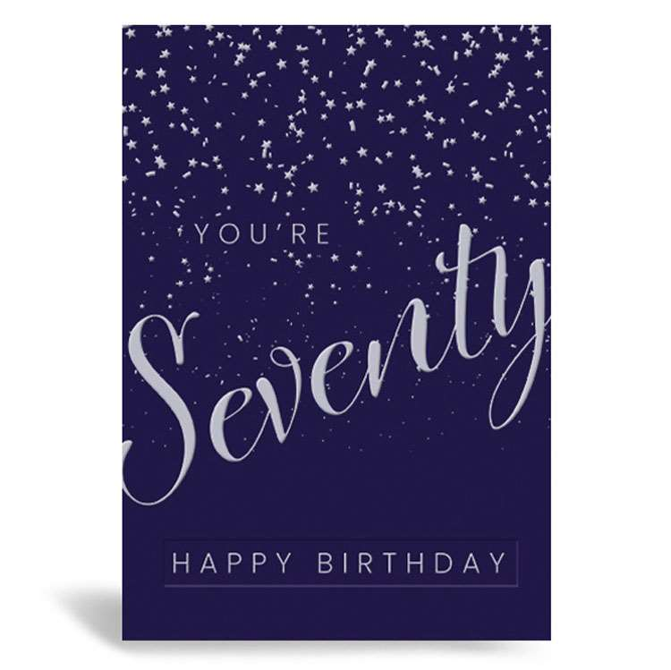 6pk Cards C50 Birthday Age 70 - Tiger Feet Ireland