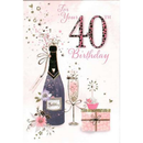 6pk Cards C50 Birthday Age 40 - Tiger Feet Ireland
