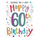 6pk Cards C50 Birthday Age 60 - Tiger Feet Ireland