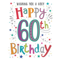 6pk Cards C50 Birthday Age 60 - Tiger Feet Ireland