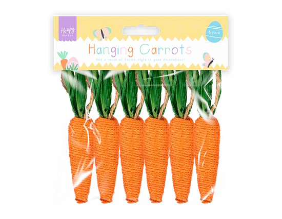 Gem Imports 6 Pack Decoration Hanging Carrots