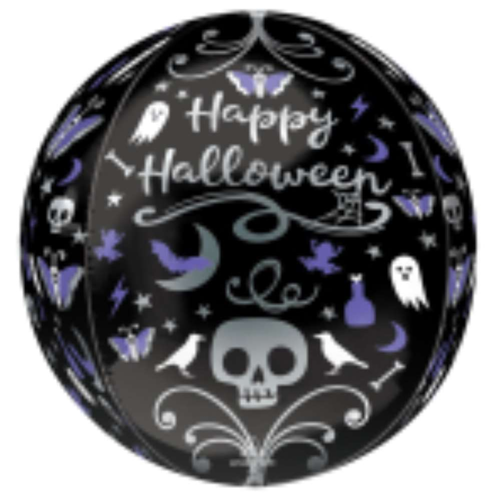 Foil Balloon 16" Orbz Moonlight Halloween - Tiger Feet Ireland