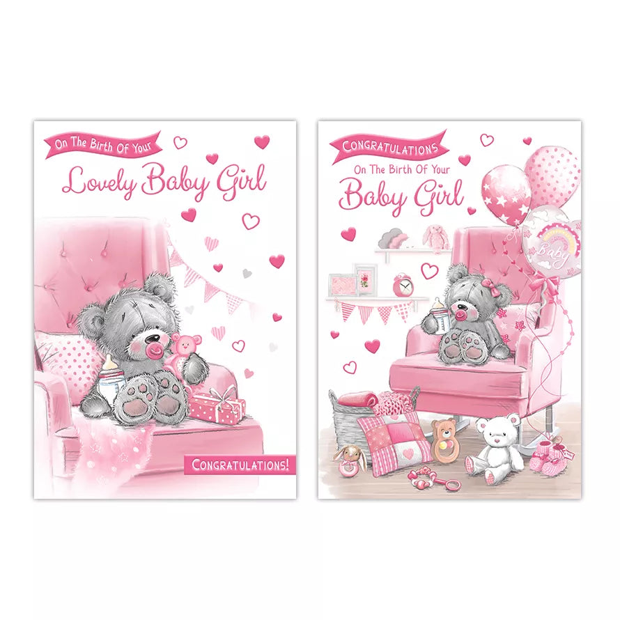 12pk Cards C50 Birth Congratulations - Tiger Feet Ireland