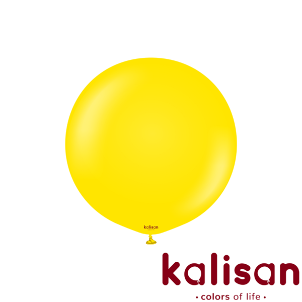 24" Yellow Latex Balloons 2pk Kalisan - Tiger Feet Ireland