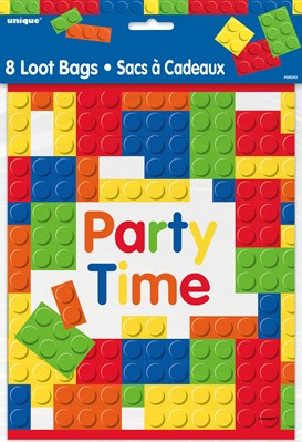 8ct Lootbags Happy Birthday Building Blocks - Tiger Feet Ireland