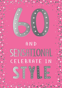 6pk Cards C50 Birthday Age 60 - Tiger Feet Ireland