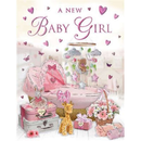 6pk Cards C50 Birth Girl - Tiger Feet Ireland