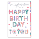 6pk Cards C375 Birthday Sister - Tiger Feet Ireland