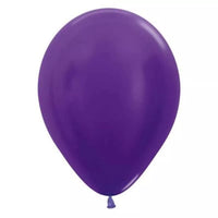 100ct Latex Balloons 5" Metallic Violet Sempertex - Tiger Feet Ireland