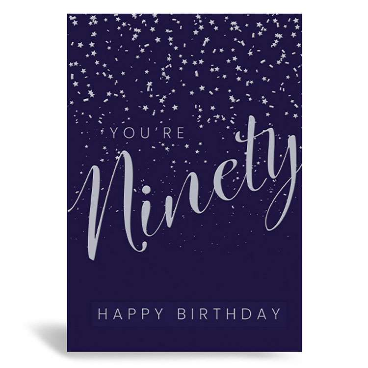 6pk Cards C50 Birthday Age 90 - Tiger Feet Ireland