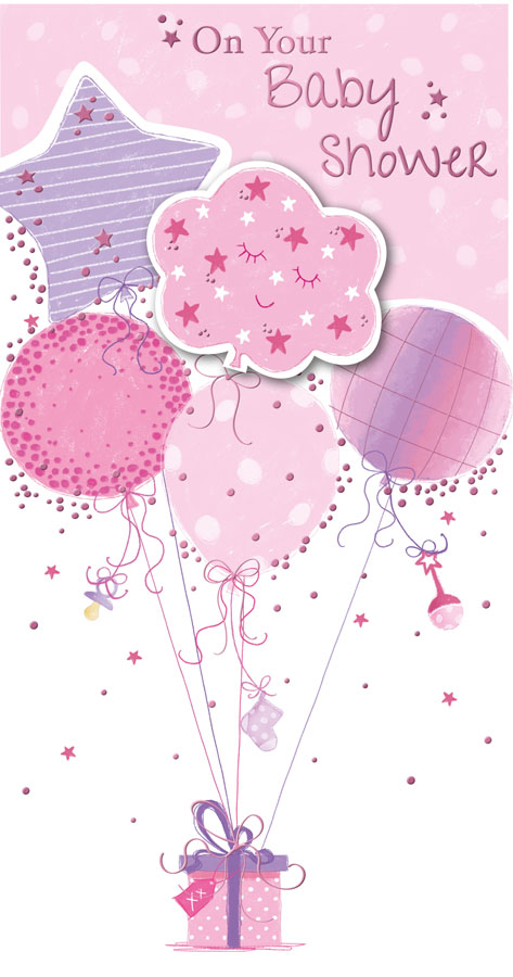 6pk Cards C55 Baby Shower - Tiger Feet Ireland