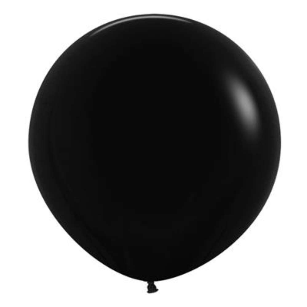 24in Latex Balloon Black 3pk Sempertex - Tiger Feet Ireland