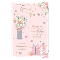 6pk Cards C75 Birthday Nannie - Tiger Feet Ireland