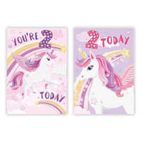 12pk Cards C50 Birthday Age 2 - Tiger Feet Ireland