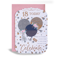 6pk Cards C90 Birthday Age 18 - Tiger Feet Ireland
