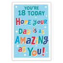 6pk Cards C75 Birthday Age 18 - Tiger Feet Ireland