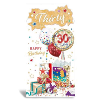 6pk Cards C55 Birthday Age 30 - Tiger Feet Ireland