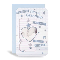 6pk Cards C75 Christening Grandson - Tiger Feet Ireland