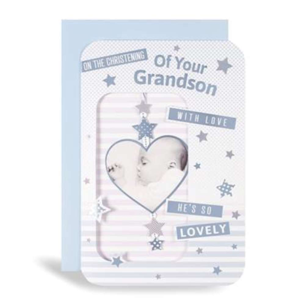 6pk Cards C75 Christening Grandson - Tiger Feet Ireland