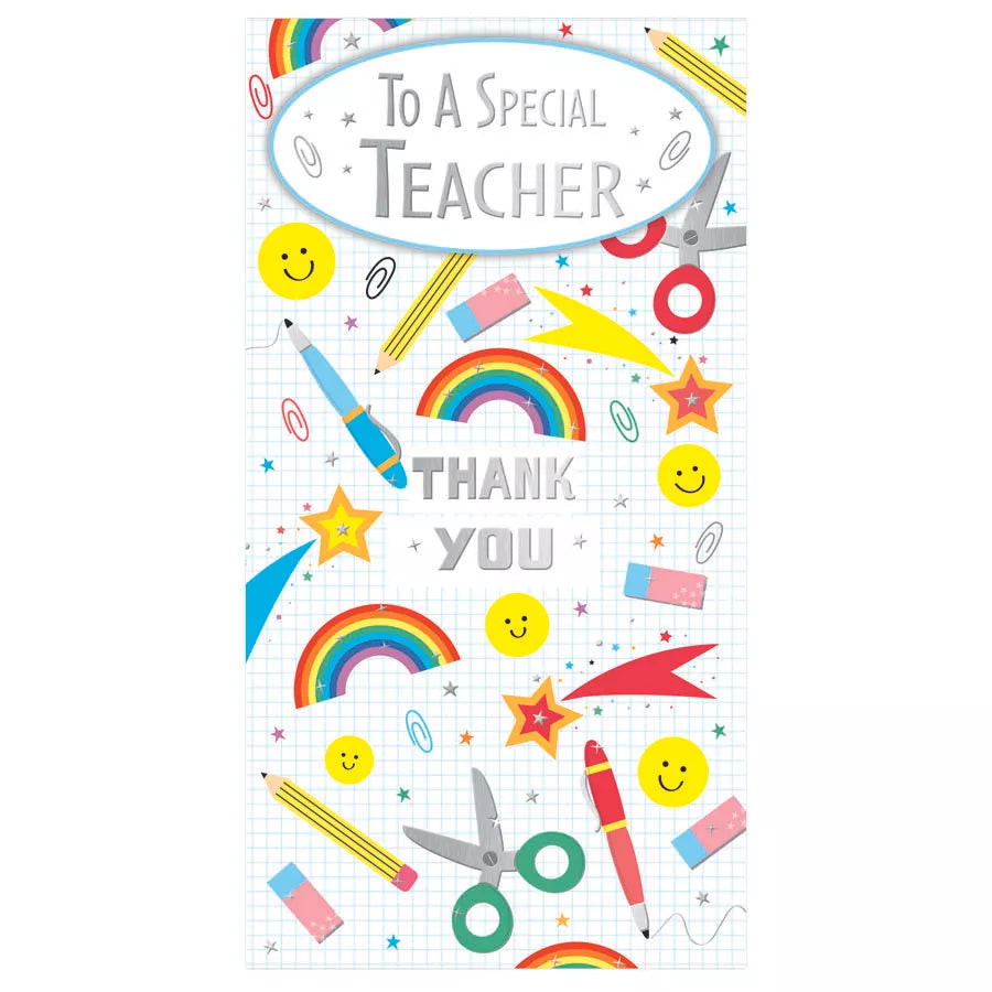6pk Cards C55 Thank You Teacher - Tiger Feet Ireland