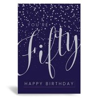 6pk Cards C50 Birthday Age 50 - Tiger Feet Ireland