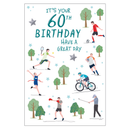 6pk Cards C75 Birthday Age 60 - Tiger Feet Ireland
