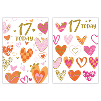 12pk Cards C50 Birthday Age 17 - Tiger Feet Ireland