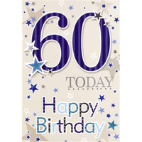 6pk Cards C50 Birthday Age 60 - Tiger Feet Ireland